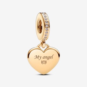 Pandora Engravable Heart Tag Dangle Charm Aurii | 0637948-JT