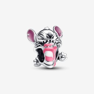 Pandora Stitch Birthday Cake Charm Argintii | 9438502-AF